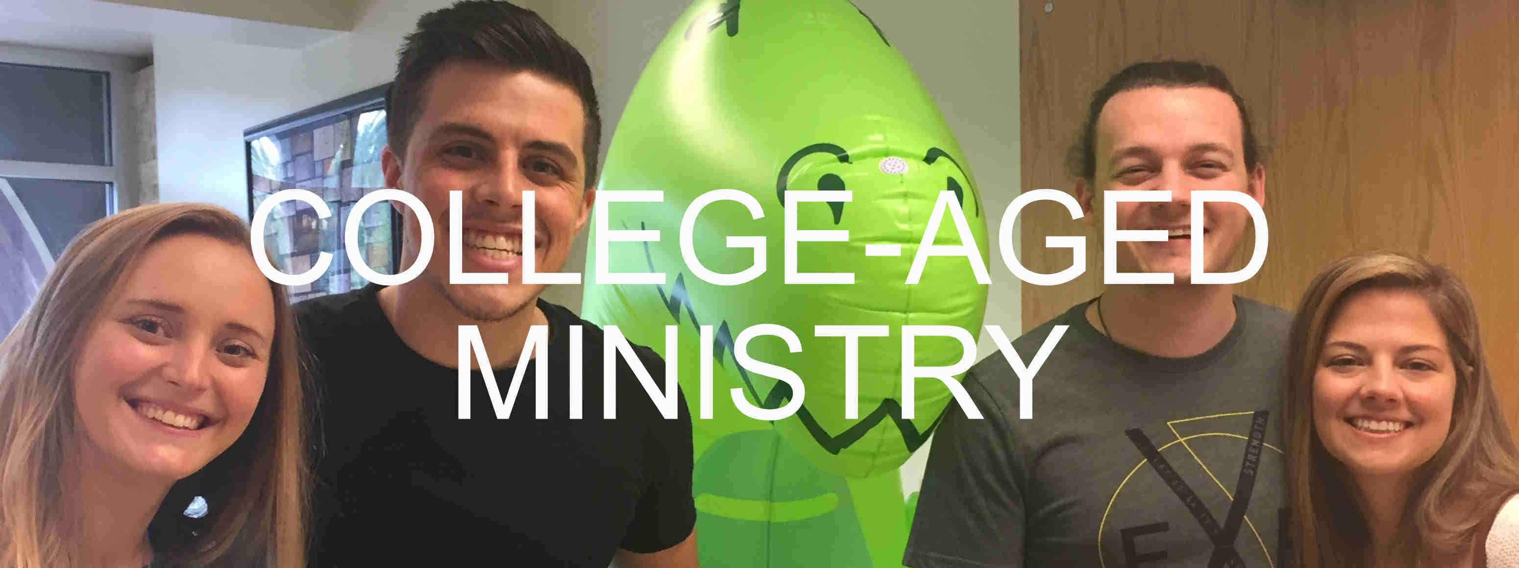 college aged ministry webpage header
