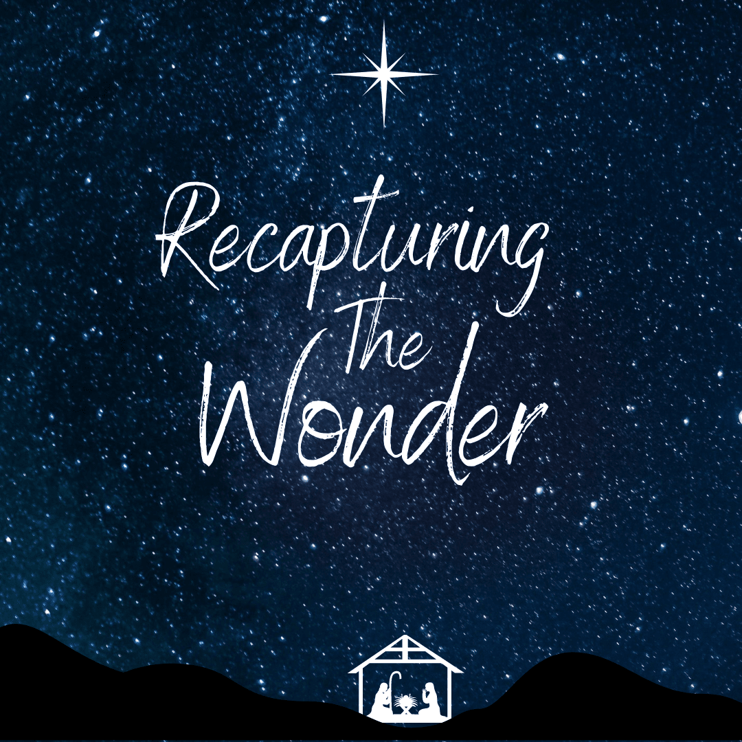 Recapturing the Wonder (Part 1)